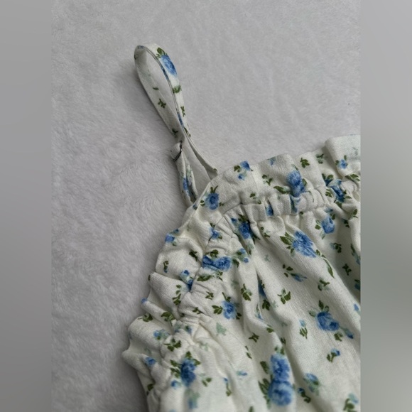 White Floral Cropped Tank Top Women’s Size XXL Wild Fable Target - Picture 7 of 11